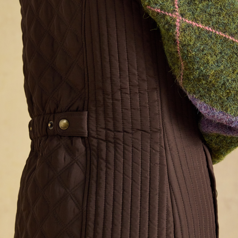 Joules Ladies Minx Gilet - Chocolate Brown-6