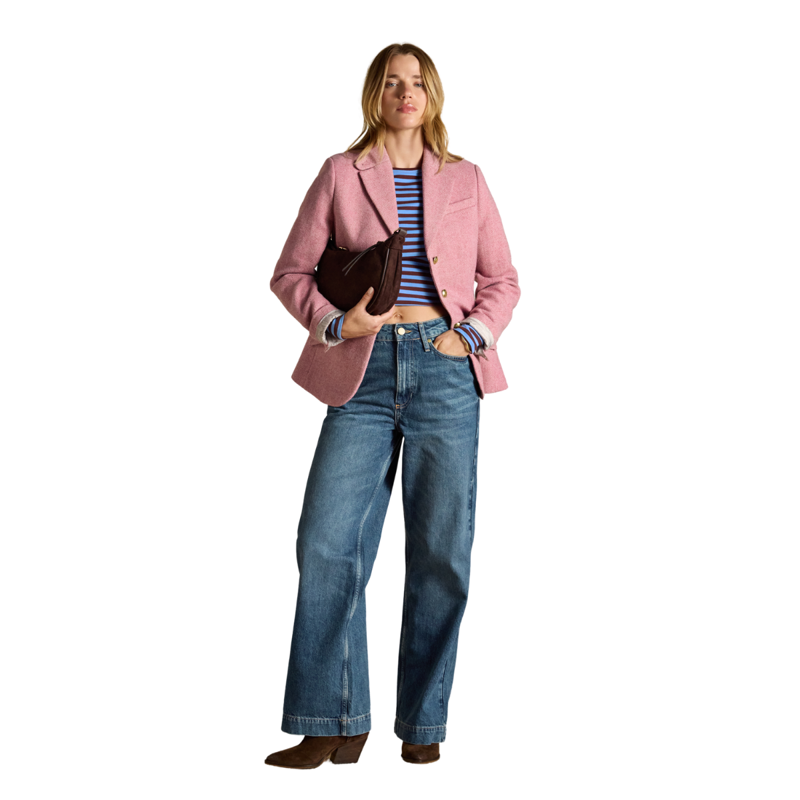 Joules Ladies Canterly Jacket - Pink Tweed-11