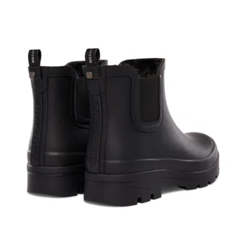Holland Cooper Sherpa Lined Chunky Chelsea Wellington - Black-6