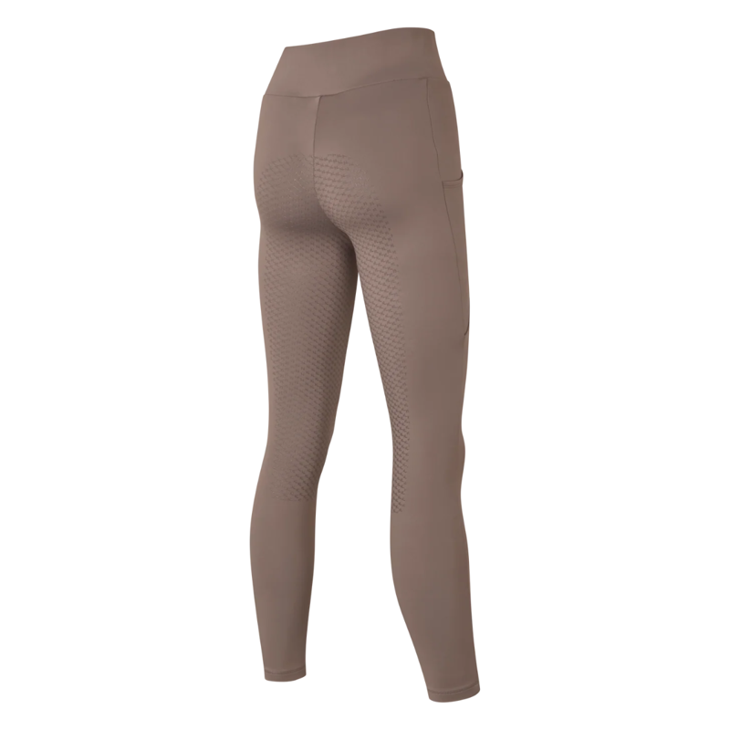 Kingsland KLAmanda Ladies Brushed F-Grip Tights F-Tec4 - Brown Iron-1