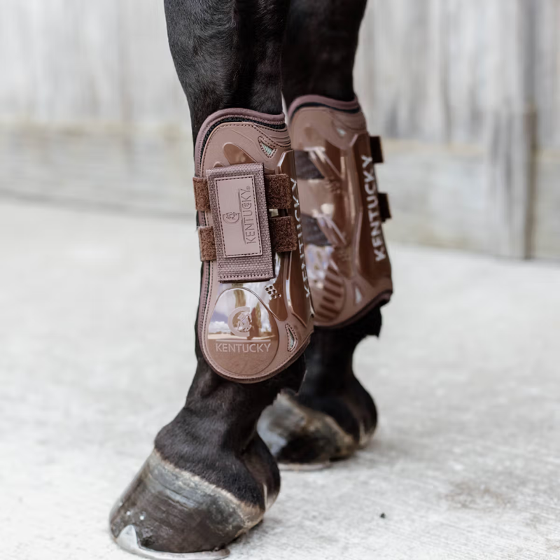 Kentucky Velcro Tendon Boots - Brown-6