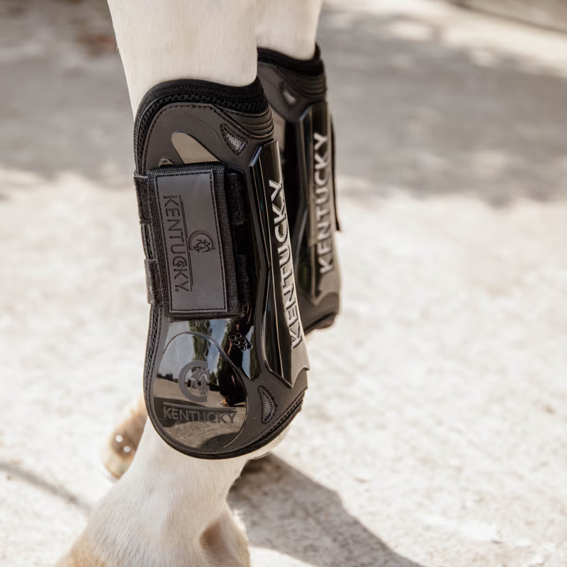 Kentucky Velcro Tendon Boots - Black-6