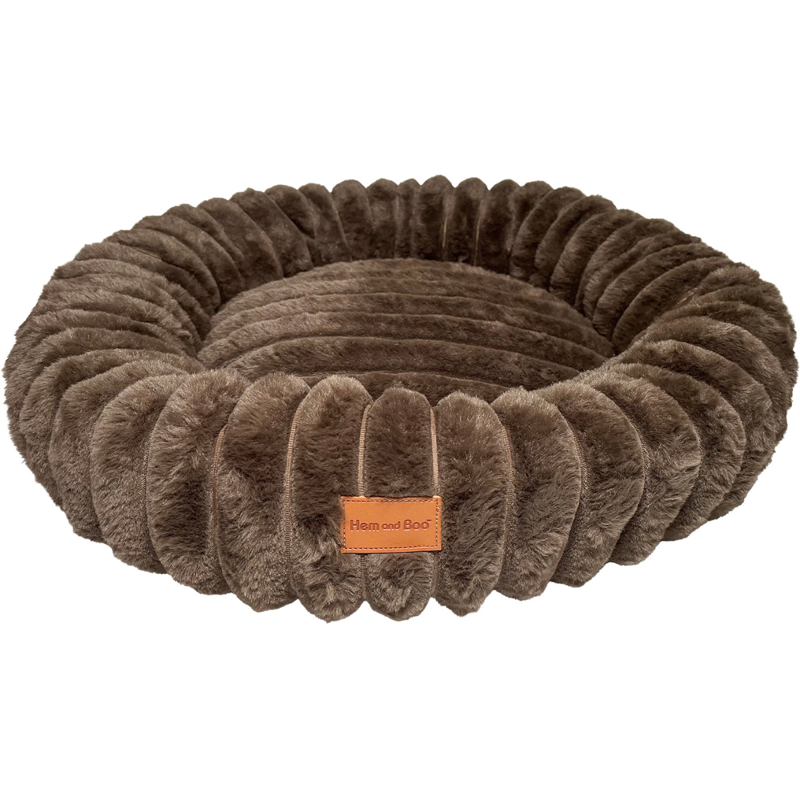 Hem and Boo Luxury Super soft Plush Round Bed 50cm - Assorted-6