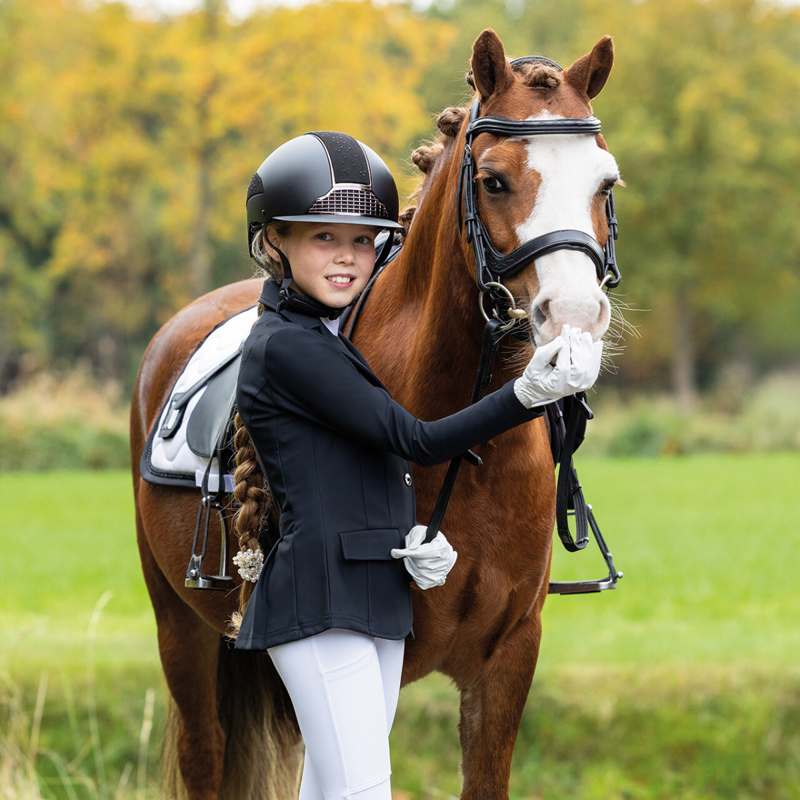 QHP Junior Amilara Competition Jacket - Black-6
