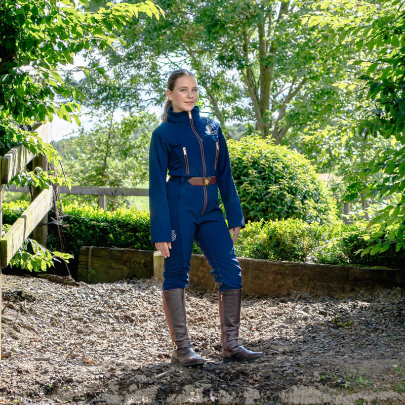 EQUISUIT Harvest Night Diamond Edition Equestrian Suit - Navy-6