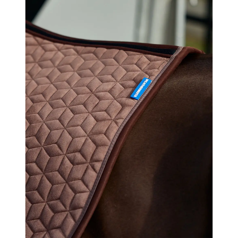 WeatherBeeta Suede Elite Air-Tec Jump Shaped Saddlepad - Fawn-6