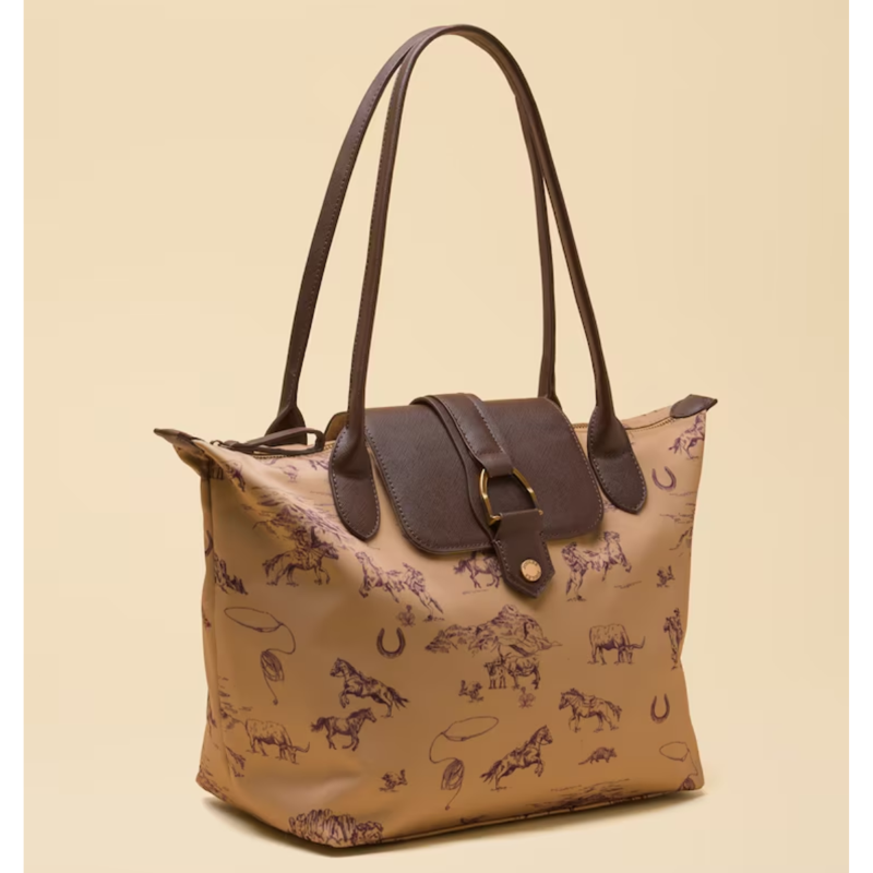 Joules Edie Zip Top Shopper Bag - Neutral Rodeo-5