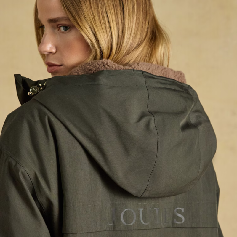 Joules Ladies Coverall Coat - Green-4
