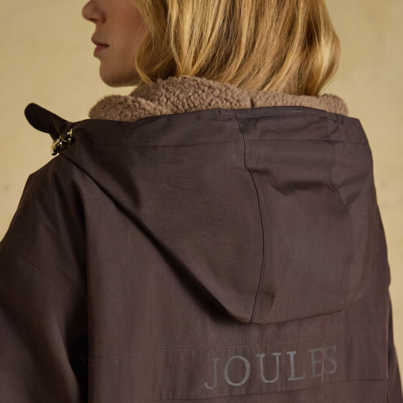 Joules Ladies Coverall Coat - Chocolate Brown-6