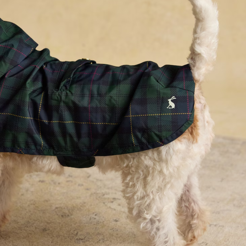 Joules Blackwatch Check Packaway Dog Jacket-7