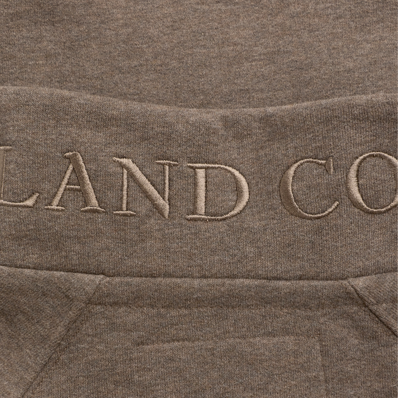 Holland Cooper Sporting Goods Zip Henley - Chocolate Marl-8