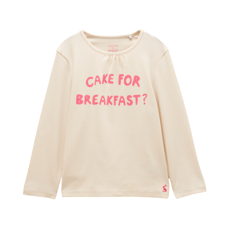 Joules Girls' Kipwell Pyjamas - Cream/Pink-1