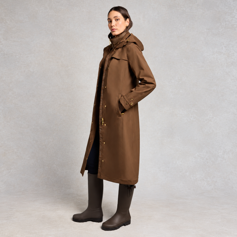 Holland Cooper Folgate Rain Coat - Chestnut-1