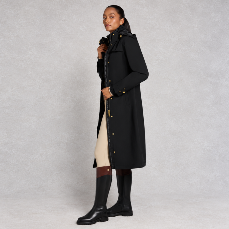Holland Cooper Folgate Rain Coat - Black-2