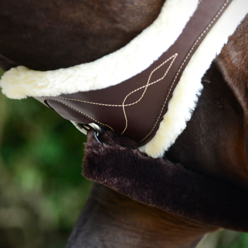 Kentucky Sheepskin Anatomic Girth - Brown-5