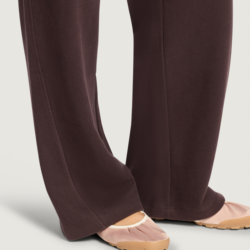 Gym + Coffee Women's Wide Leg Joggers - Mocha Bean-8