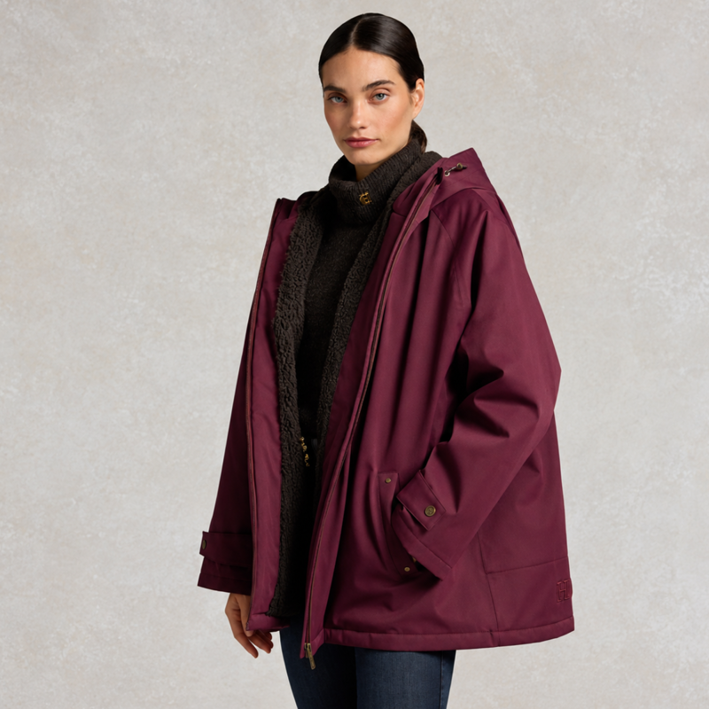 Holland Cooper One-Size Waterproof Jacket - Mulberry-1