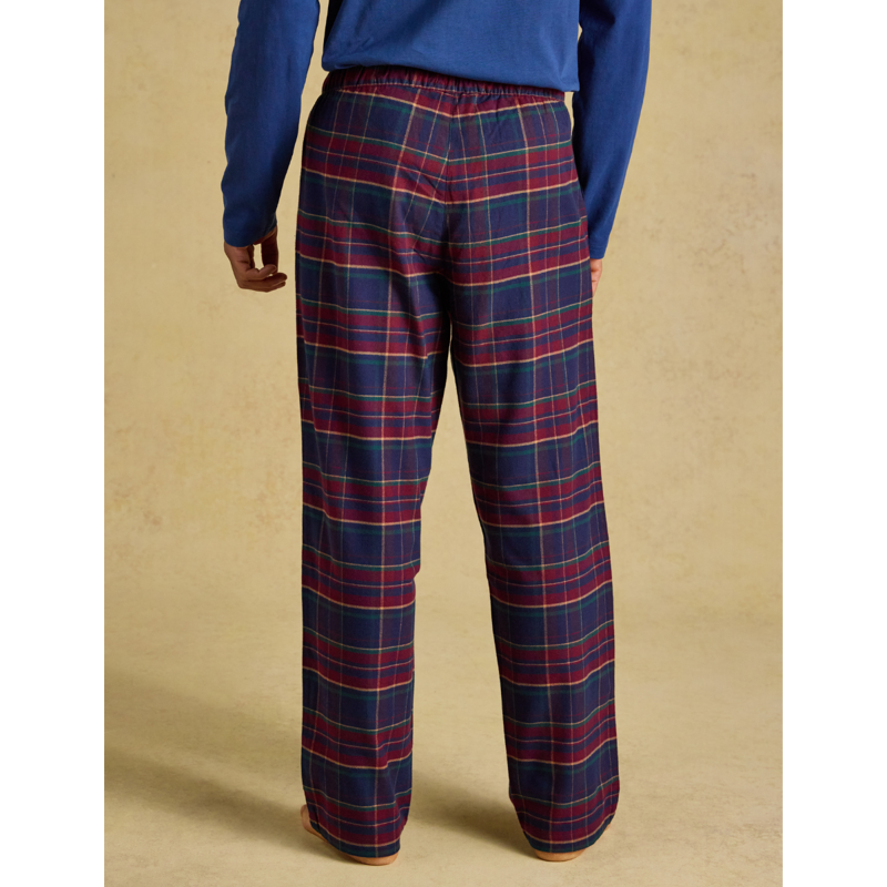 Joules Men's Flannel Pyjama Bottoms - Burgundy Red-1