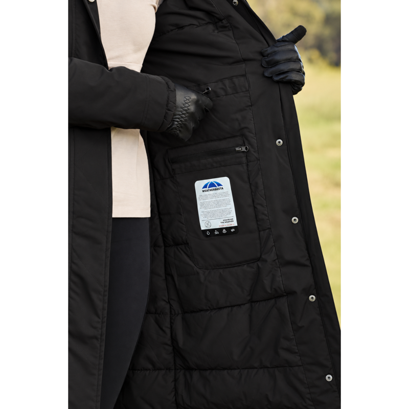 WeatherBeeta All Purpose Waterproof Insulated Longline Riding Jacket - Black-8