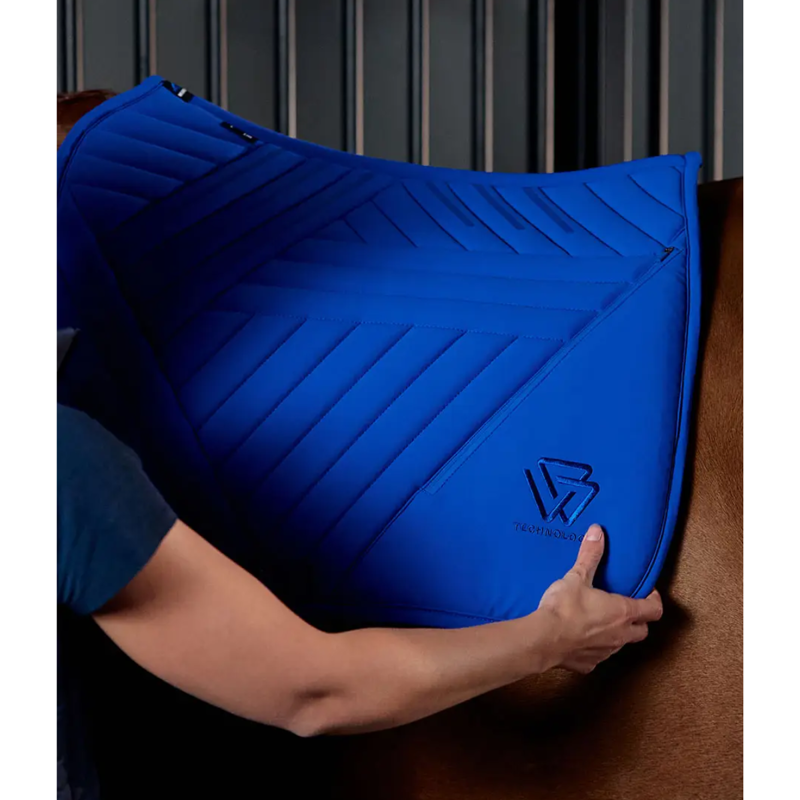 WeatherBeeta Softshell Pro Grip Dressage Saddlepad - Cobalt-7