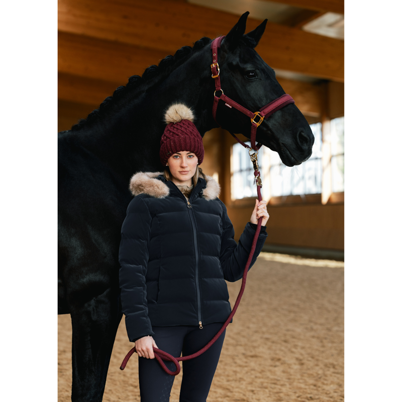 LeMieux Lustre Sequin Beanie - Garnet-6