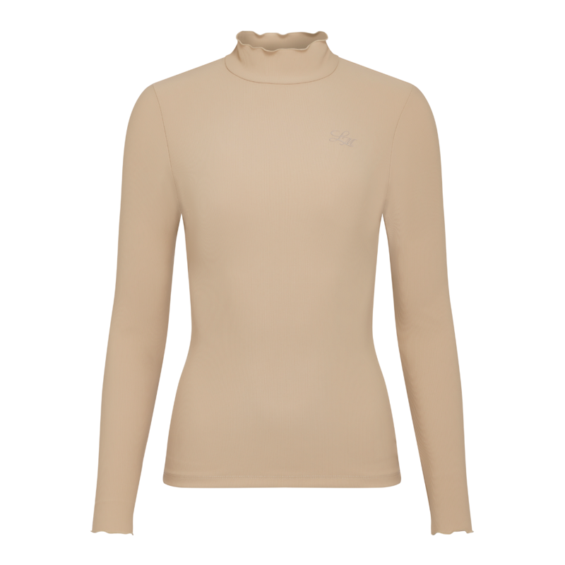 LeMieux Lustre Ribbed Top - Champagne-6