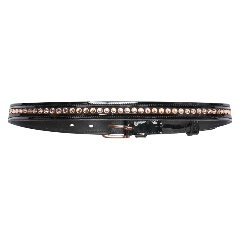 Imperial Riding Olania Sparkle Belt - Black/Rose Gold-1
