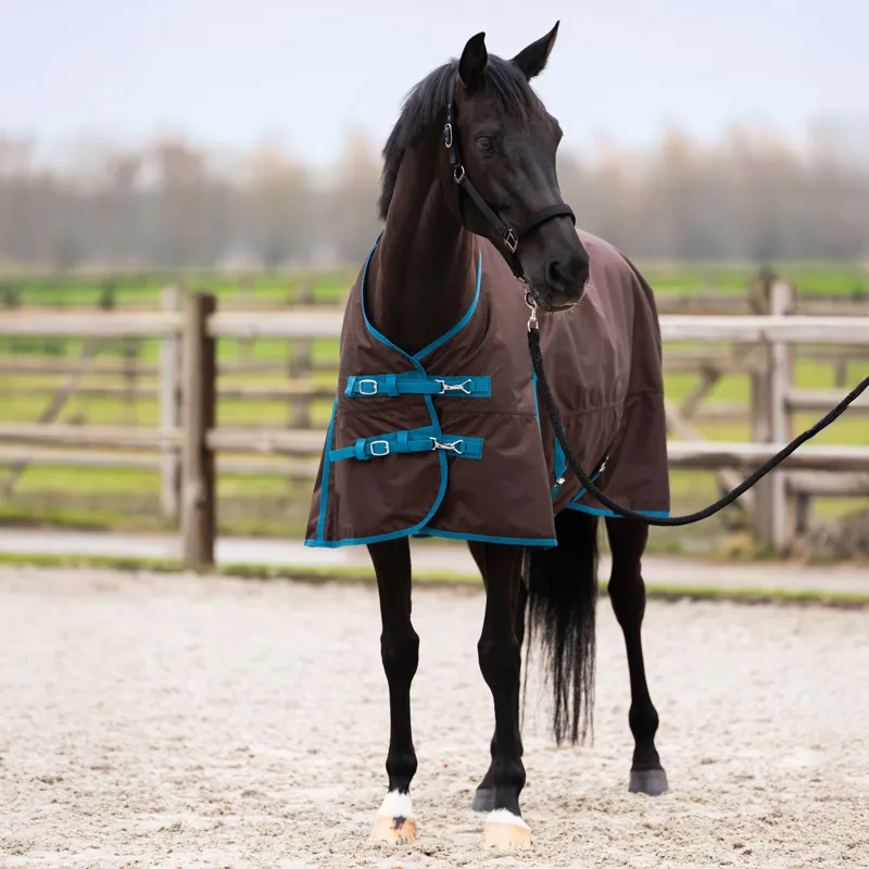 Imperial Riding Limited 100g Highneck Turnout Rug - Brown-1
