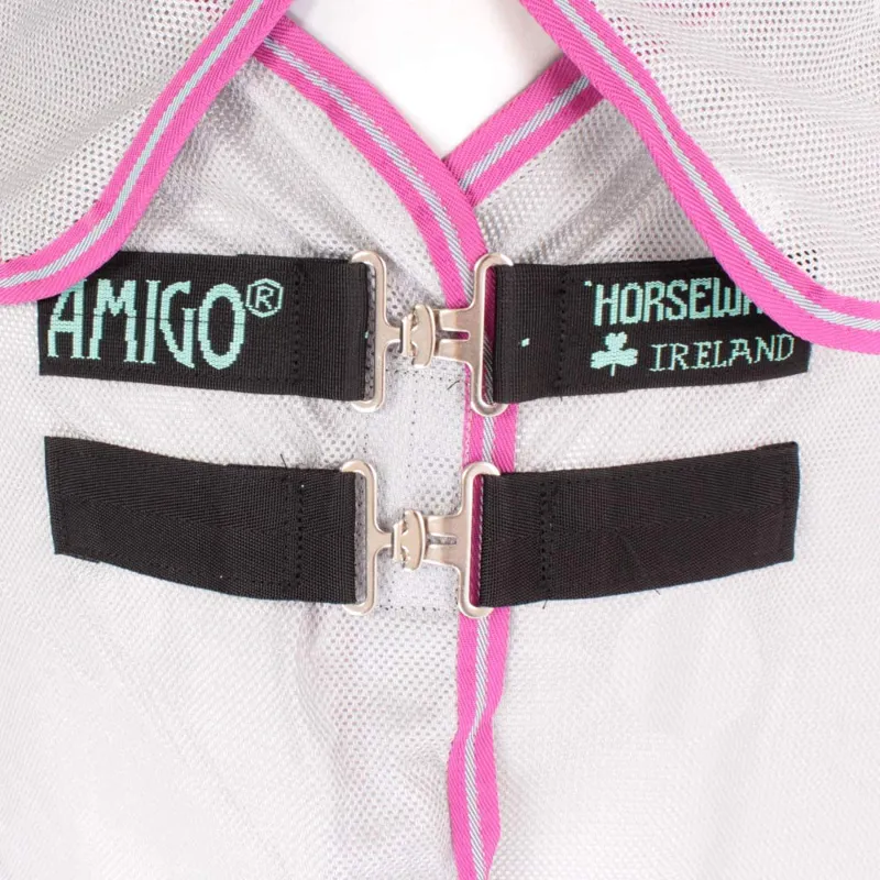 Horseware Amigo Airflow Fly Rug - Green/Purple/Mint -2