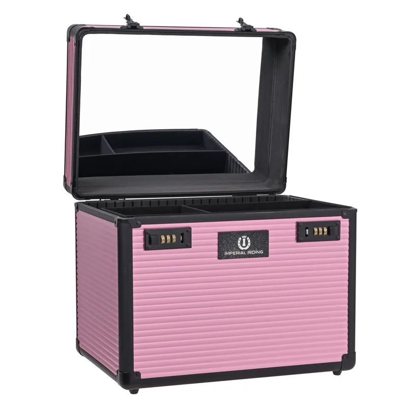 Imperial Riding Shiny Grooming Box - Dark Mauve-1
