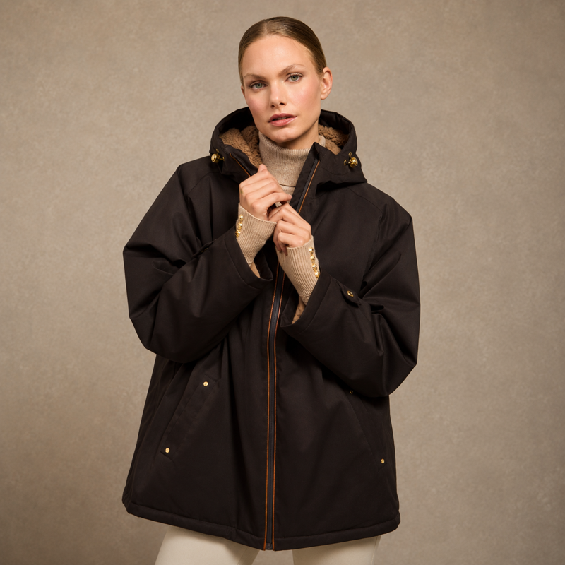 Holland Cooper One-Size Waterproof Jacket - Chocolate
