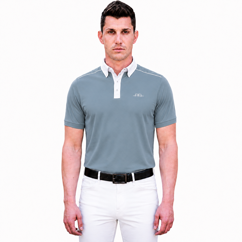 Horseware AA Platinum Davide Men's Polo Shirt - Aviation Blue