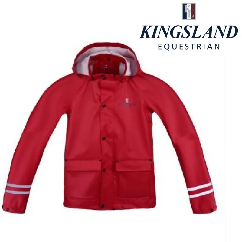 Kingsland Claxton Junior Rain Jacket - Tango Red