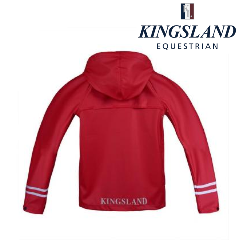 Kingsland Claxton Junior Rain Jacket - Tango Red-1