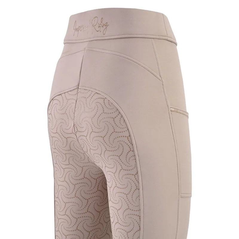 Imperial Riding Ladies Teddy Full Grip Tights - Taupe-3