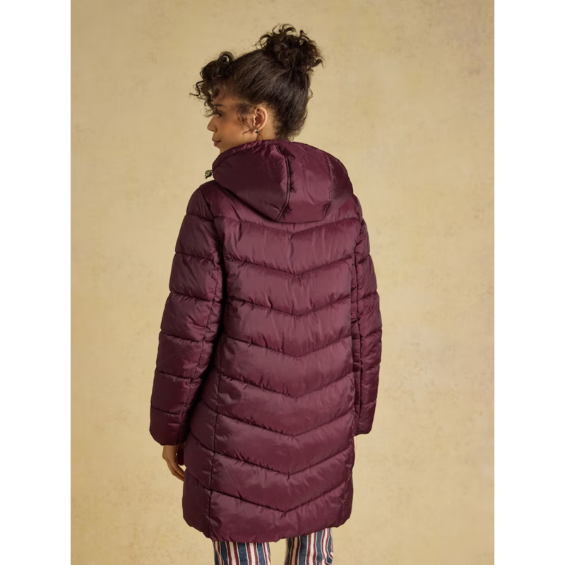 Joules Ladies Moorsdale Coat - Port-2