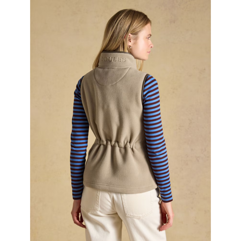 Joules Ladies Heritage Gilet - Mink Brown-2