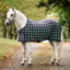 Horseware Rhino Pony Fleece Cooler - Holiday Collection - Green Check/Navy/Red