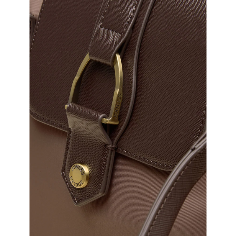 Joules Edie Zip Top Shopper Bag - Mocha-6