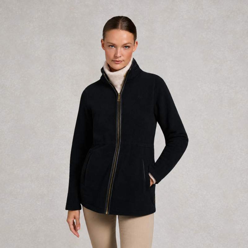 Holland Cooper Country Longline Fleece - Black