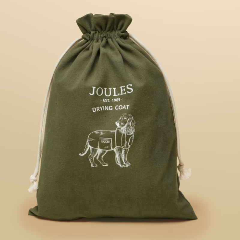 Joules Drying Dog Coat - Khaki-8