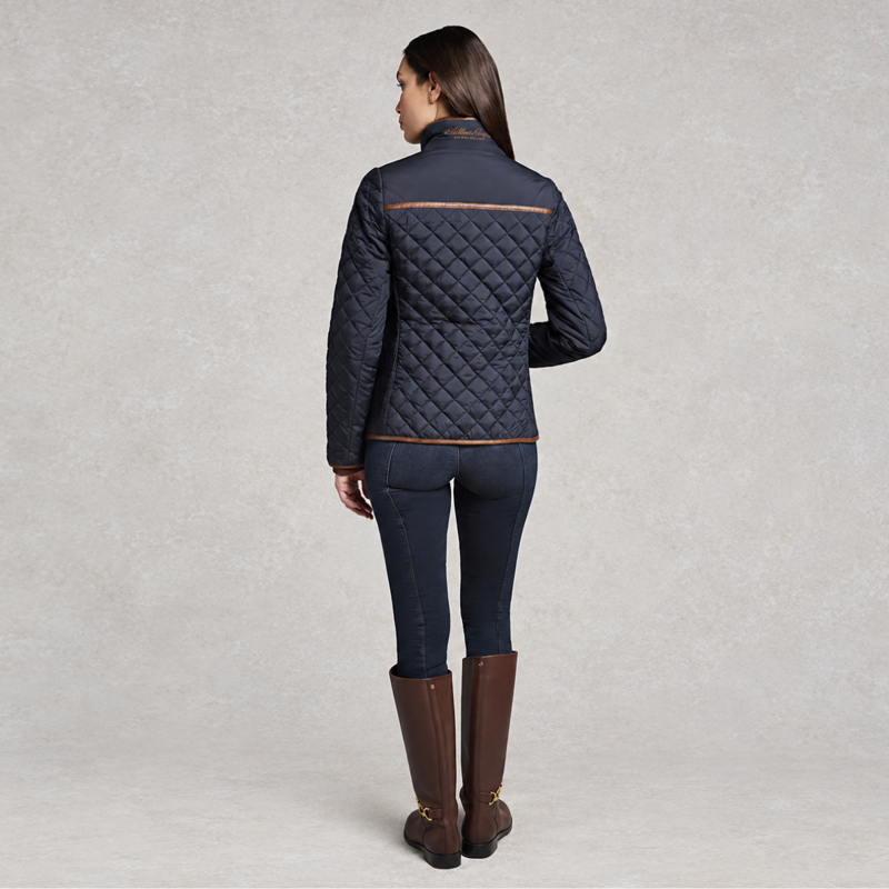 Holland Cooper Boughton Diamond Quilt Jacket - Ink Navy-1