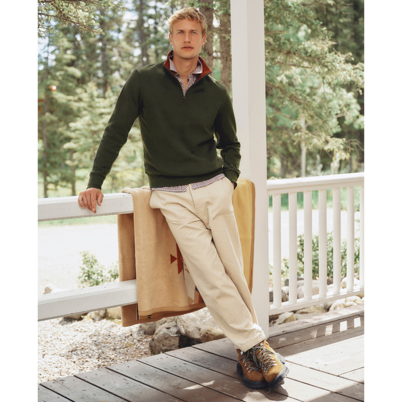 Joules Men's Alistair Quarter Zip Sweatshirt - Green-7
