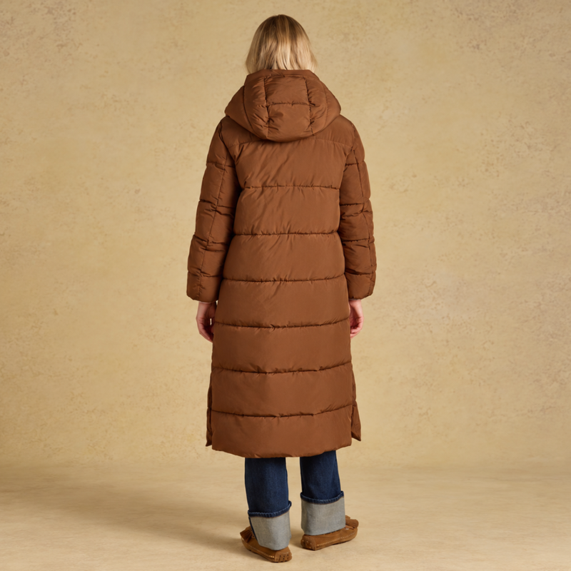 Joules Ladies Matchday Coat - Brown-1
