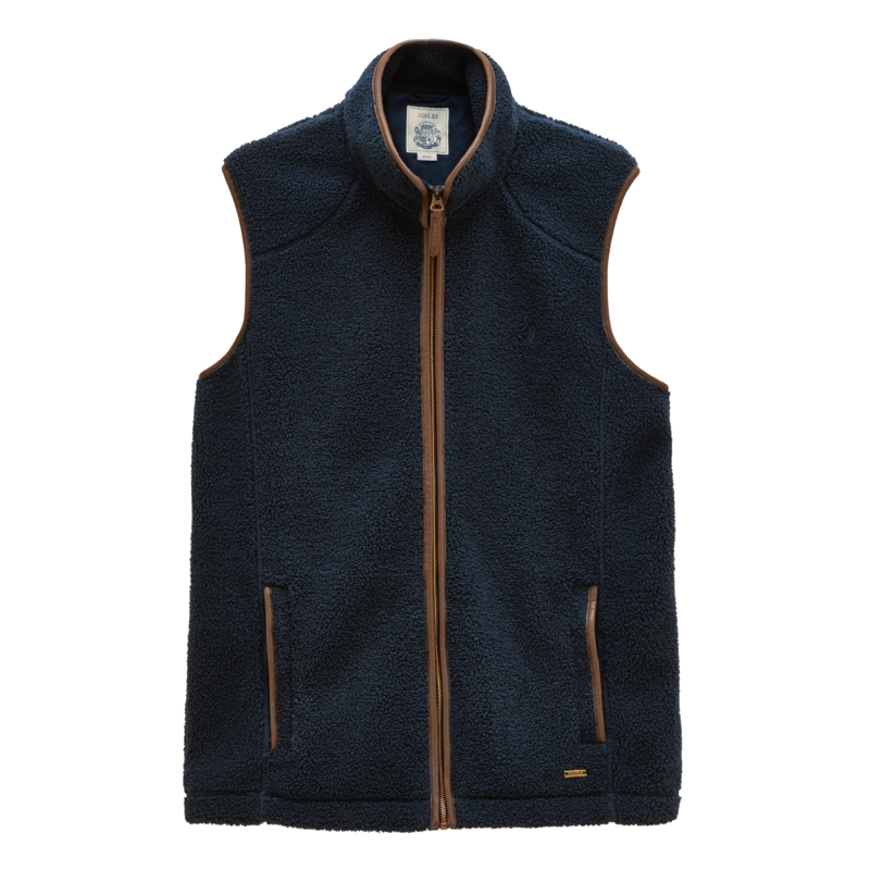 Joules Men's Heritage Borg Gilet - Navy-7