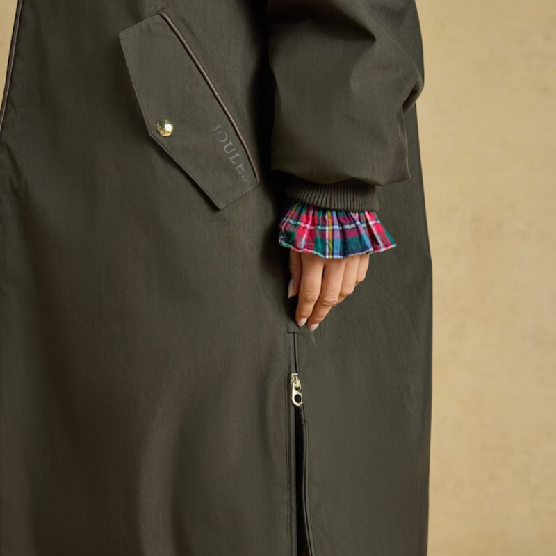 Joules Ladies Coverall Coat - Green-8