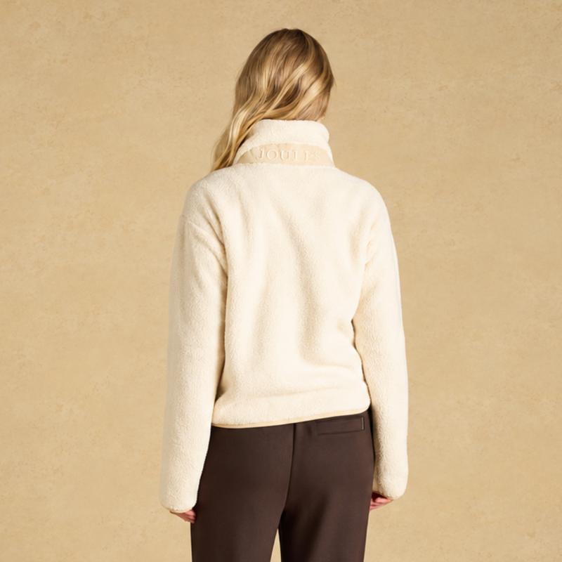 Joules Ladies Short Tilly Fleece - Cream-1