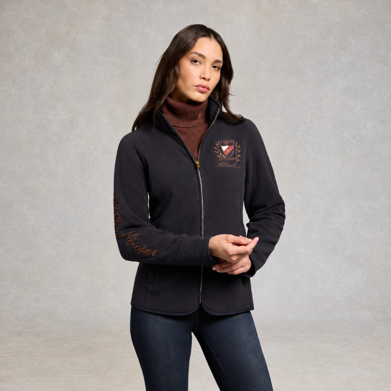 Holland Cooper Cranborne Fleece Jacket - Ink Navy