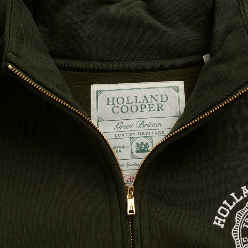 Holland Cooper Roan Quarter Zip - Spruce Green-8