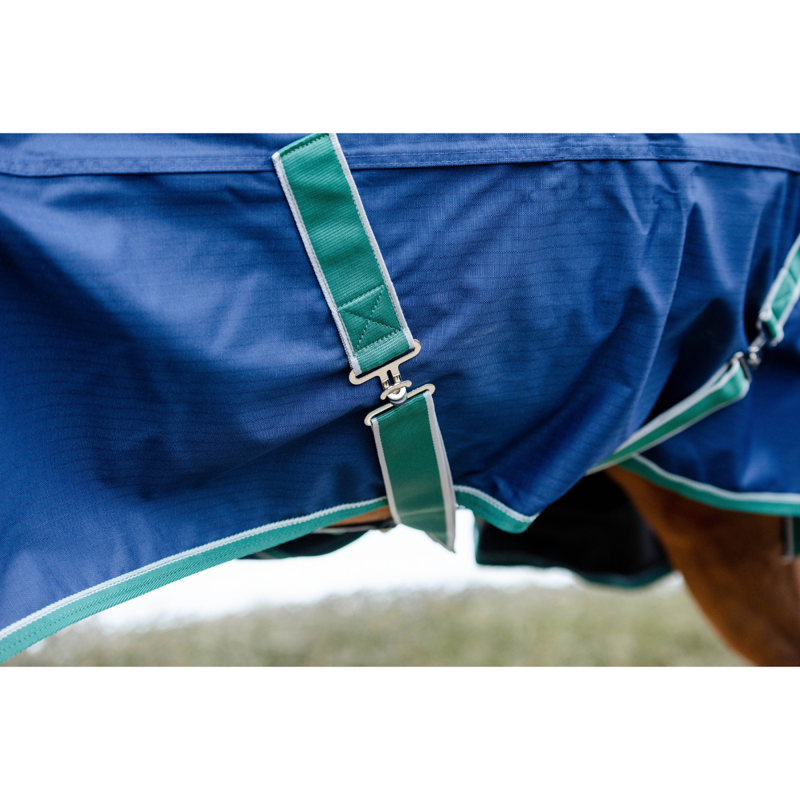 Mackey Keadeen Plus 100g Turnout Rug - Navy/Grey/Hunter-7